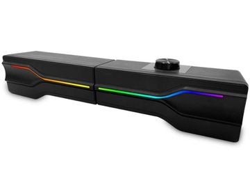 Комплект компьютерных колонок Soundbar со светодиодной подсветкой и RGB Media-tech Aragor 2.0 8 Вт