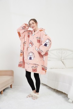 Koc bluza kocobluza Hastiget Oversize Pink Sushi