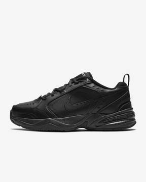 Nike Air Monarch IV Buty Męskie Skórzane Czarne adidasy Sportowe Wygodne