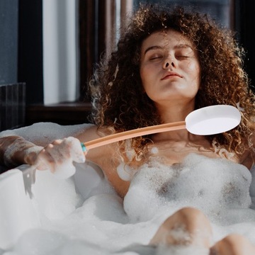 Аппликаторы для лосьона для спины, губка для мытья душа, щетка для ванны, длинная ручка.