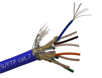 kabel internetowy 7 SFTP niebieski 10m Telegartner