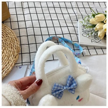 Портативная ультратонкая плюшевая сумка через плечо