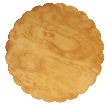 PODKŁAD PODKŁADKA POD TORT CIASTO DREWNIANA 34 CM