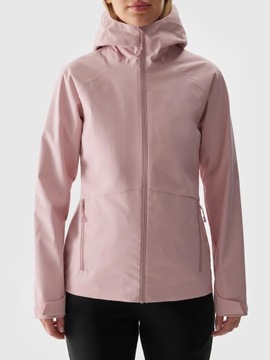 Damska kurtka przejściowa 4F wiosenna wodoodporna XL różowy