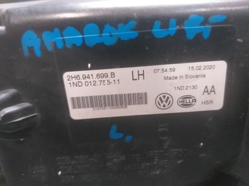HALOGEN LEVÝ MŘÍŽKA VW AMAROK FACELIFT 2H6941699B