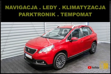 Peugeot 2008 I SUV Facelifting 1.2 PureTech 82KM 2019 Peugeot 2008 Navigacja + Klimatyzacja + Parktronik