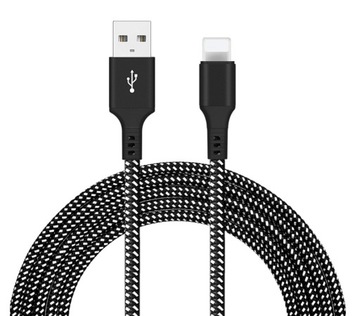 Kabel 1M lightning QUICK CHARGE Transmisja /8001