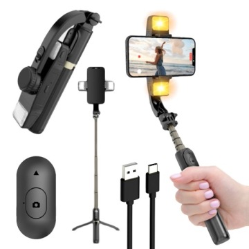 Gimbal Skládací Selfie Tyč Stabilizátor Obrazu Pro Telefon Stativ
