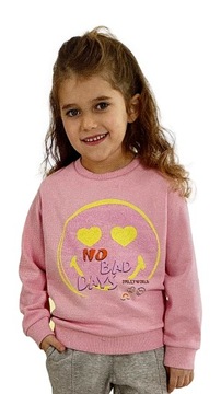 Bluza dziewczęca SMILEY BUŹKA *122-128 U1