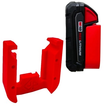 P4U Uchwyt na baterie Milwaukee M18 płaski