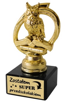 Statuetka SOWA PASOWANIE NA UCZNIA PRZEDSZKOLAK M4