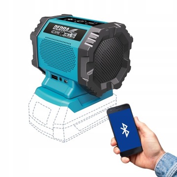 Bluetooth-динамик перезаряжаемый 18 В DEDRA DED7004