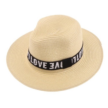Letni kapelusz słomkowy unisex damski kapelusz z s