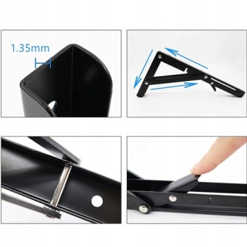 ПРОФЕССИОНАЛЬНЫЙ СКЛАДНОЙ СТОЛ НАСТЕННАЯ ОПОРА 40 СМ