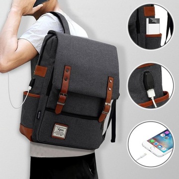 Мужской и женский рюкзак URBAN TOURIST для рабочей школы ДЛЯ НОУТБУКА 39см 15