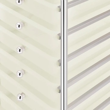 Тележка с 10 ящиками, белая, пластик