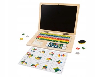 Drewniany laptop dla dzieci prezent 3+ Playtive