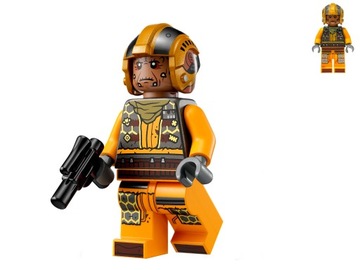 Lego Star Wars Figurka Snub Fighter Pilot sw1256 + blaster 75346