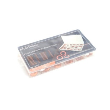 МЕДНЫЕ ШАЙБЫ КОМПЛЕКТ ШАЙБ, ПРОКЛАДОК 150 + СОРТИРОВКА