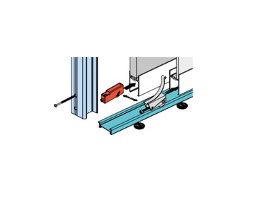 Нижняя тележка для раздвижных дверей RAMA PLUS 1 шт.