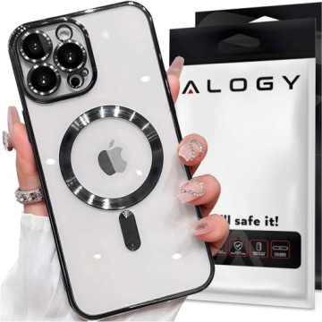 ЧЕХОЛ MAG SAFE ДЛЯ IPHONE 15 PRO GLAMOUR LUXURY ТОНКИЙ КОЛЬЦО