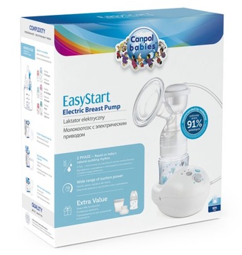 Электрический молокоотсос CANPOL EASY START, набор из 3 шт.
