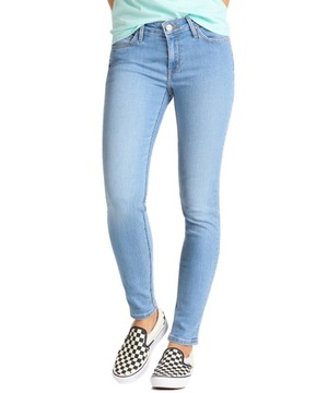 LEE spodnie REGULAR skinny BLUE jeans SCARLETT _ W27 L33