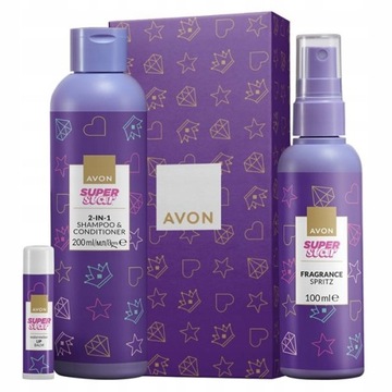 AVON ZESTAW UPOMINKOWY DLA DZIEWCZYNKI PUDEŁKO SUPER STARS