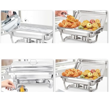 НАГРЕВАТЕЛЬ GN 1/2 ДЛЯ ГАСТРОНОМИЧЕСКИХ БЛЮД 9Л РОЛЛ-ТОП INOX