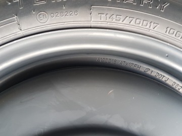17 5X114,3 TOYOTA CAMRY AVENSIS T27 T29 145/70R17 4170018 REZERVA DOJEZDOVDOJEZDOVÉ