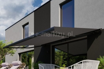 PROMOCJA - Markiza Tarasowa Palladio Selt 500x310cm kolor antracyt + SILNIK