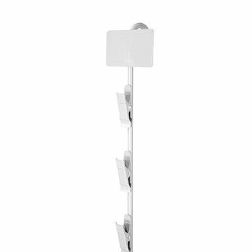 Listwa metalowa z 12 uchwytami klamrowymi