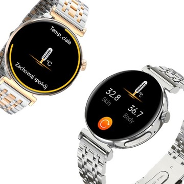 SMARTWATCH ZEGAREK DAMSKI EKG GLUKOZA CIŚNIENIE ROZMOWY SMART WATCH MENU PL