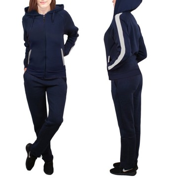 Теплый спортивный костюм ЖЕНСКИЙ, спортивный костюм PLUS SIZE 943 черный 44/46