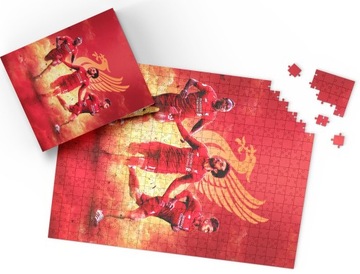 PUZZLE - PIŁKA NOŻNA WYBÓR - PREZENT NA ŚWIĘTA WZORY - 70el + PUDEŁKO
