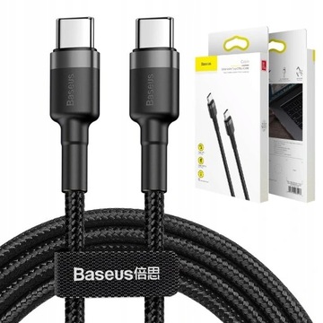 Baseus Kabel przewód USB-C do USB-C PD 60W 200cm