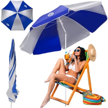 PARASOL OGRODOWY DUŻY BALKONOWY SKŁADANY 220 CM