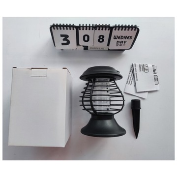 СОЛНЕЧНАЯ СВЕТОДИОДНАЯ ИНСЕКТИЦИДНАЯ ЛАМПА МУХОЛОВКА ДЛЯ КОМАРОВ, МУХ И ДРУГИХ НАСЕКОМЫХ