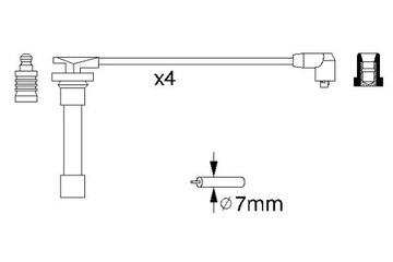 0986356721 PŘÍVODY ZAPALOVACÍ BOSCH B 721
