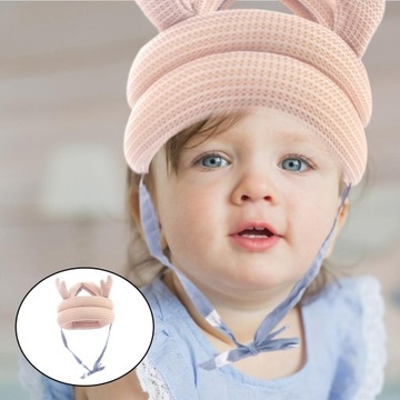 Детский защитный колпачок, противоударный шлем, бампер, маска с рогами, бежевый