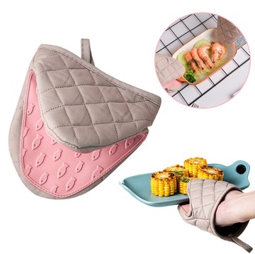 1PC silikonowe Anti-scalding rękawica kuchenna M