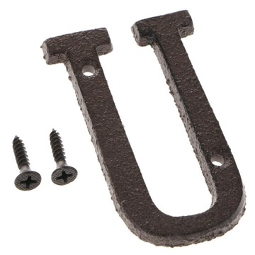 Черный железный знак деревенский декор букв