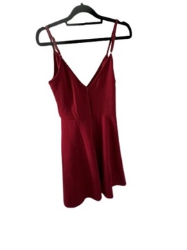 Sukienka damska na ramiączkach mini letnia czerwona M