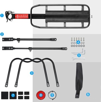 ВОДОНЕПРОНИЦАЕМОЕ ЗАДНЕЕ ВЕЛОСИПЕДНОЕ крепление БЫСТРОЙ КОНСТРУКЦИИ, РЕГУЛИРУЕМОЕ, ДЛЯ MTB