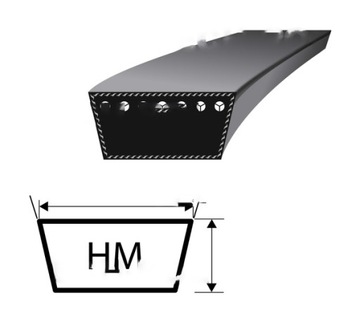 Pas klinowy żółty Bizon HM-2130 Stomil Sanok (z)