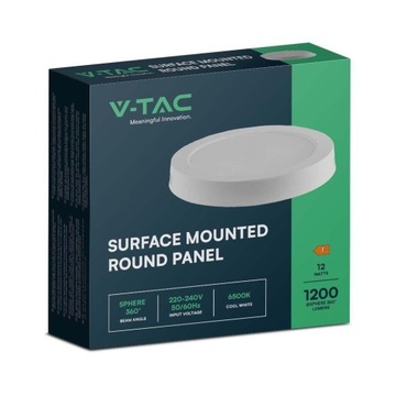 Panel LED V-TAC Natynkowy Premium Downlight 12W Okrągły fi170 VT-60012 4000
