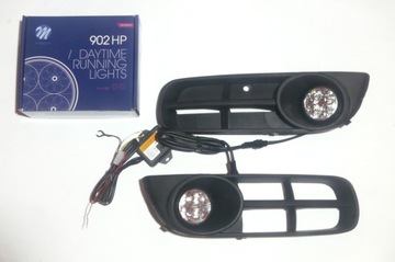 Lampy światła dzienne dziennej DRL LED Skoda Fabia II 2007-2010