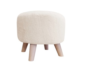 Pufa ALA noga drewno Bunny02