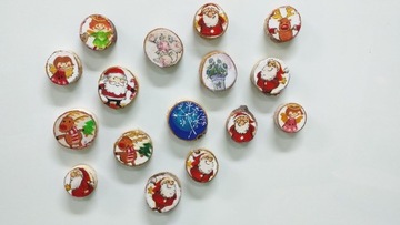 Срезы дерева, полированные деревянные диски 6-7 см.