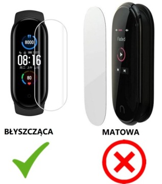 КАБЕЛЬ ЗАРЯДКИ + 15 ГЛЯНЦЕВЫХ ФОЛЬГ XIAOMI MI BAND 5
